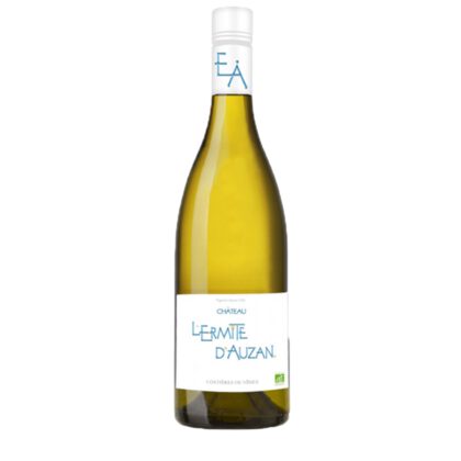 03 Château l'Ermite d'Auzan Blanc, Biologisch, Costières des Nîmes  €10.- per fles