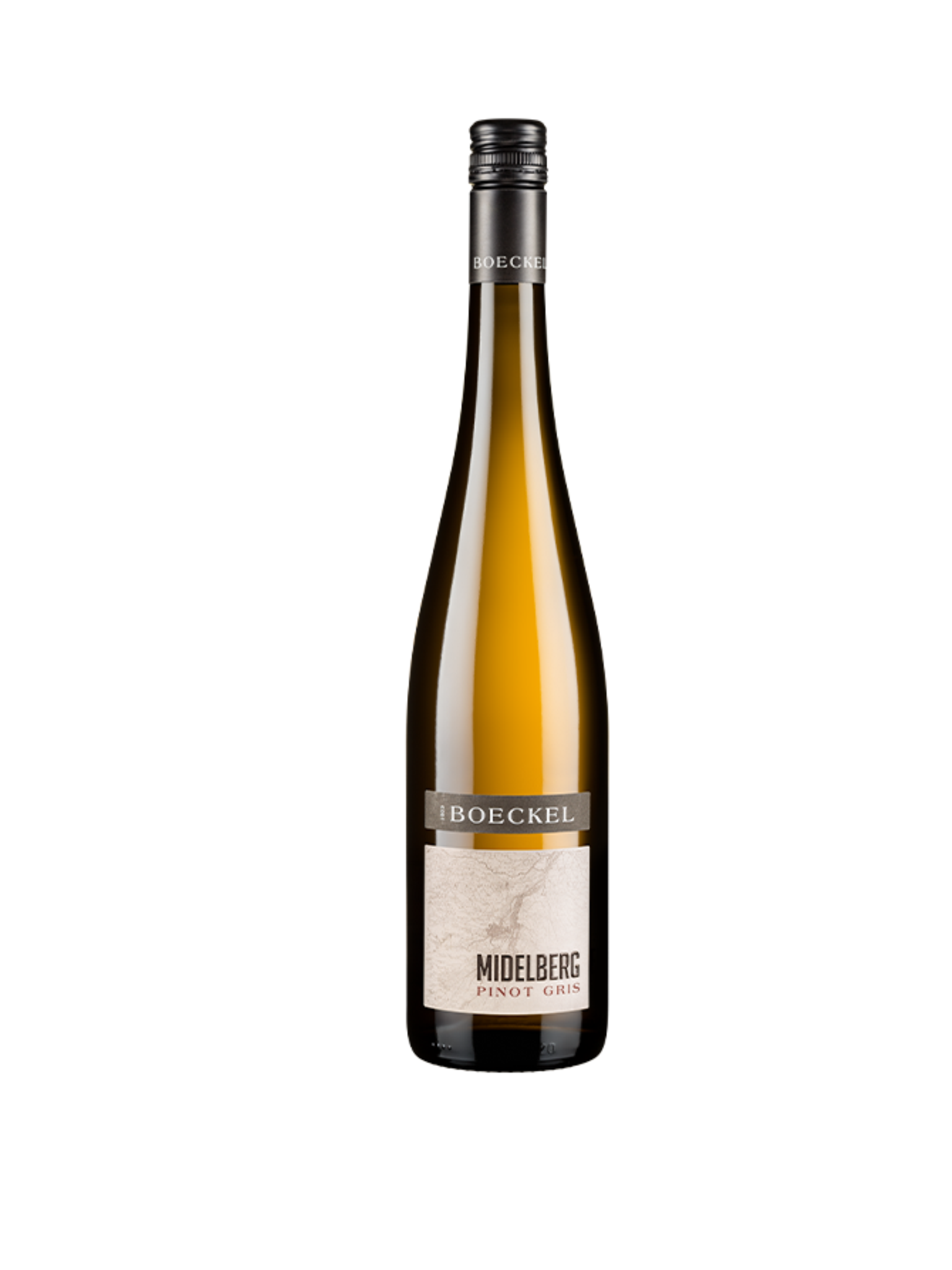 08. Pinot Gris Midelberg - Boeckel, € 17.75 per fles.