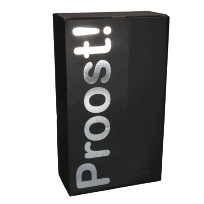 34. Doosje voor 2 flessen wijn.