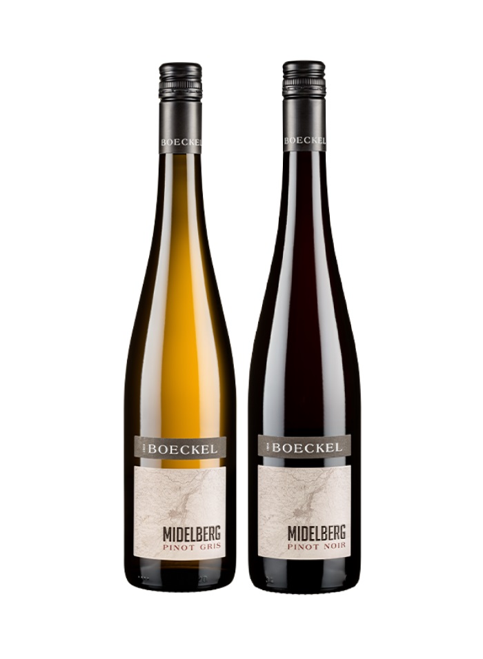 30. Combinatie Pinot Gris Midelberg - Boeckel en Pinot Noir Midelberg - Boeckel.