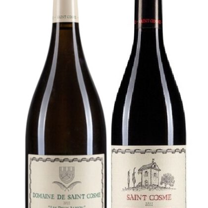 28. Combinatie Deux Albion Blanc - St. Cosme en Côtes du Rhône Rouge St Cosme.